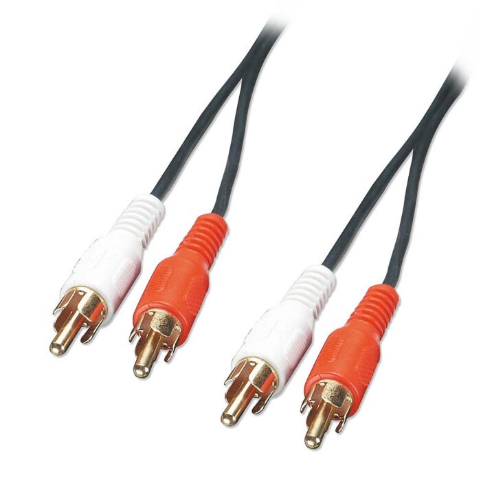 10m Audio Cable - 2 x Phono Male to 2 x Phono Male, Premium