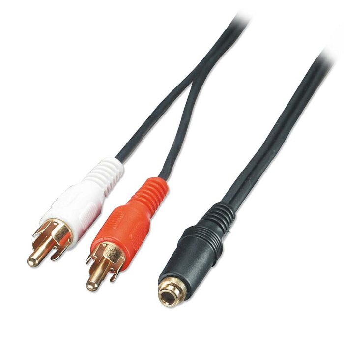 AV Adapter Cable - 3.5mm Female to 2 x RCA Male