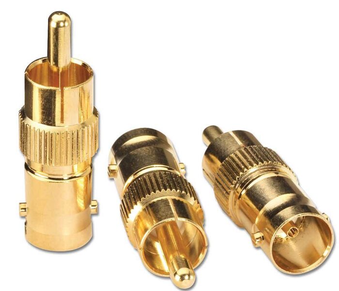 BNC Female to Phono Male Adapter (3 Pack)