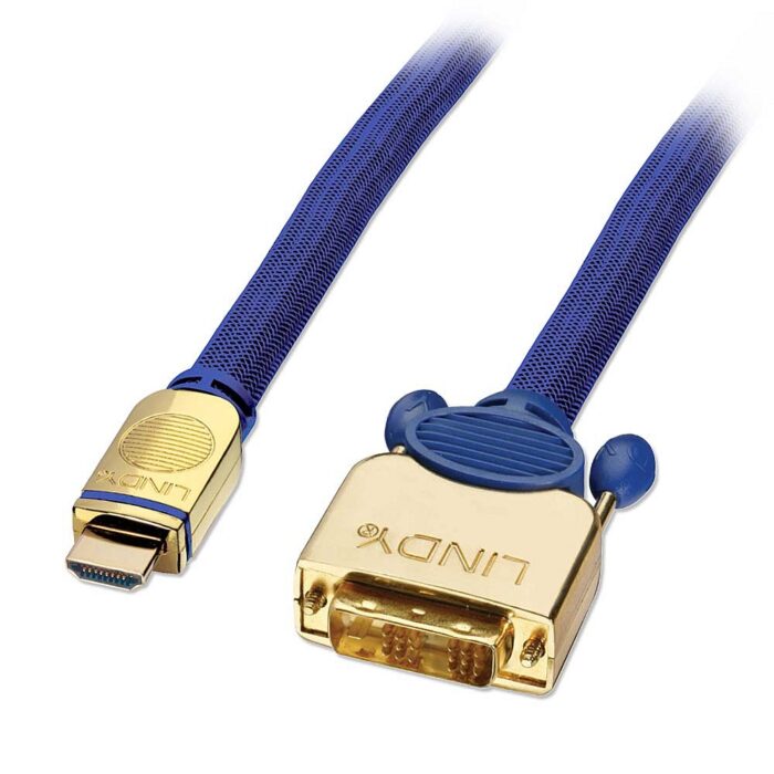 1m Premium Gold HDMI to DVI-D Cable