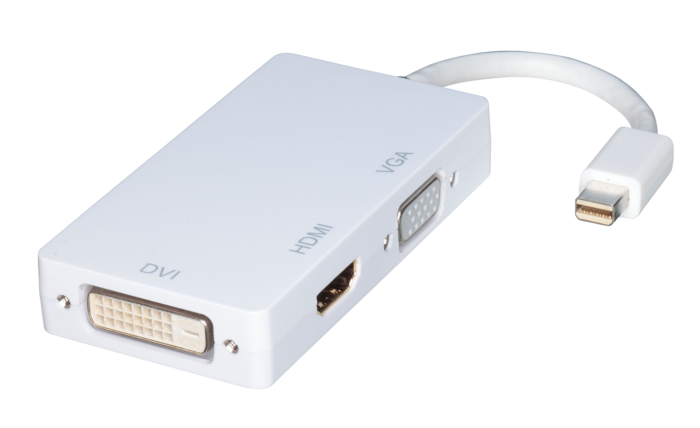 Mini DisplayPort to HDMI, DVI & VGA Adapter