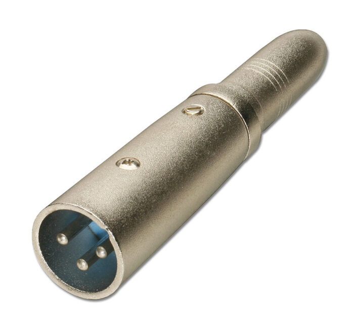 XLR Jack to 6.3mm Mono Socket Adapter