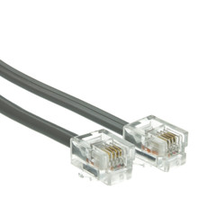 Cable para Teléfono Fijo RJ11 MITZU 14-1005 7M, Beige - Baaxtec