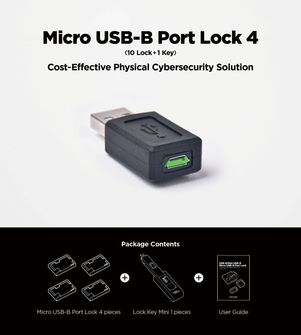 Smart Keeper Micro USB-B Port Locks With Key | Computer Security