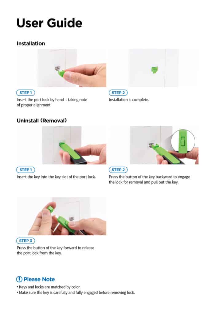 Smart Keeper RJ11 Port Locks with Key - Image 3