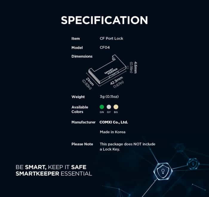 Smart Keeper CF Port Lock - Image 2