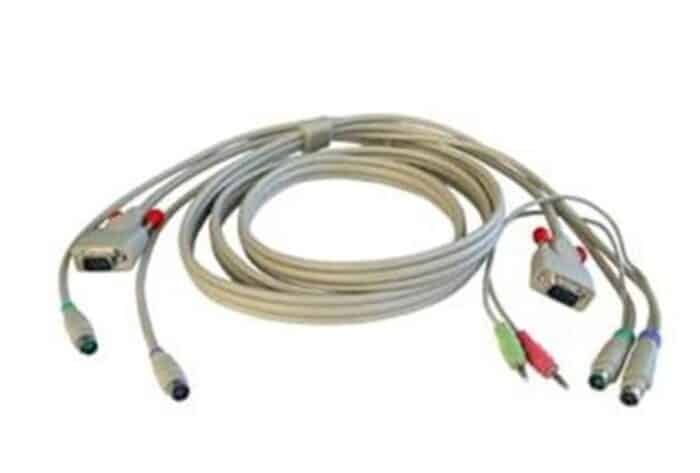 LINDY CPU Switch Lite and Smart Audio KVM Cable, 5m (33807)