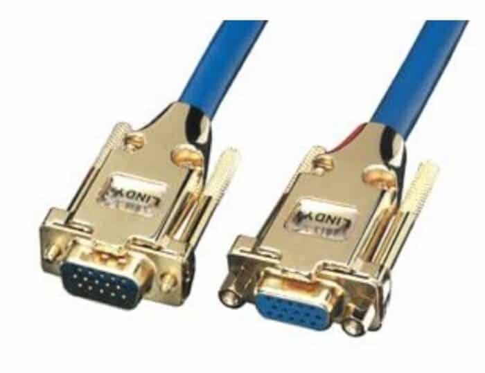 LINDY 7.5m VGA Cable - Premium Gold SVGA Monitor Extension Cable (37255)