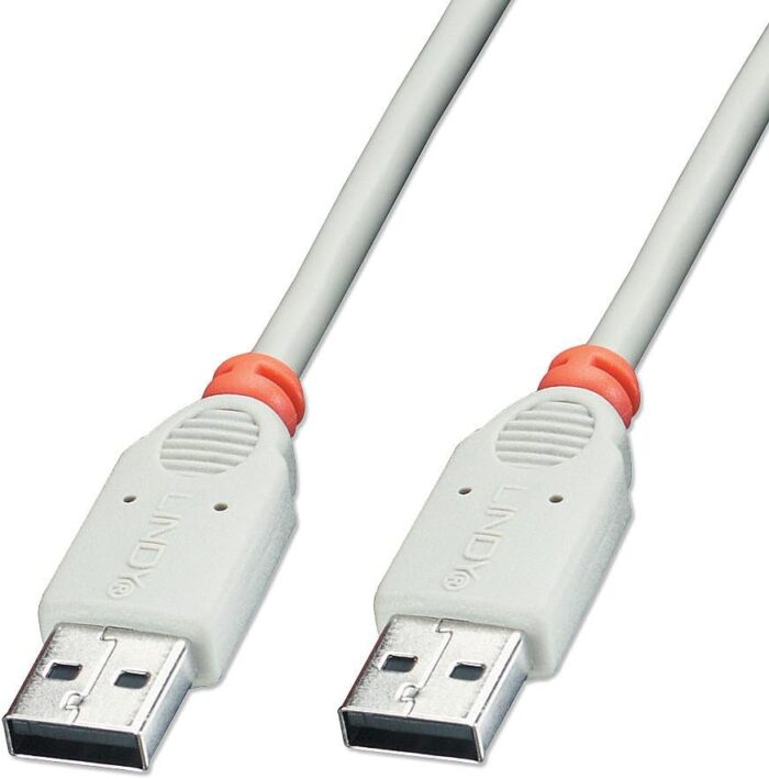 2m USB 2.0 Cable - Type A Male to A Male, Gray