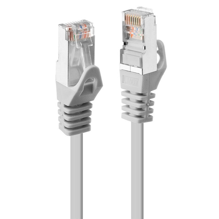 Cat.5e F / UTP cable, gray, 3m